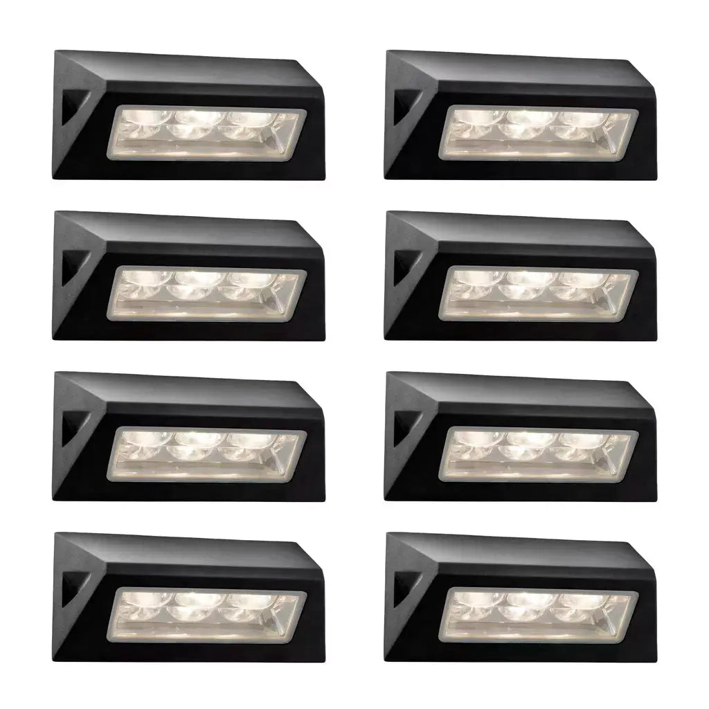 outdoor walllights Promo Pack of 8 - 5513BK - outdoor walllights Promo Pack of 8 - 5513BK