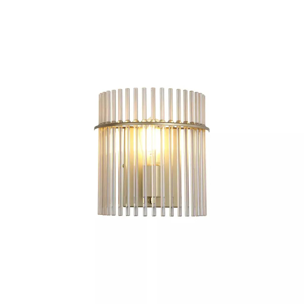 searchlight wall lights Swizzle 1Lt Wall Light, Gold Metal with Champagne Rods - searchlight wall lights Swizzle 1Lt Wall Light, Gold Metal with Champagne Rods