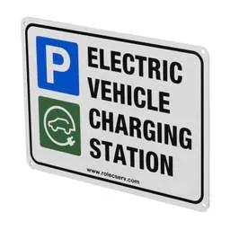 ev charger Rolec EV A4 Aluminium Electric Vehicle Charging Station Sign - ev charger Rolec EV A4 Aluminium Electric Vehicle Charging Station Sign