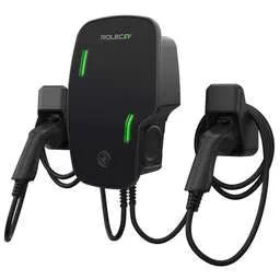 ev charger Rolec EV Zura Smart EV Charger 7.4kW 2 x Type 2 10m Tethered Lead Black - ev charger Rolec EV Zura Smart EV Charger 7.4kW 2 x Type 2 10m Tethered Lead Black