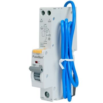 Fusebox RCBO Fusebox RCBO 50A C Curve Type A Single Pole 10kA RTA105030C - Fusebox RCBO Fusebox RCBO 50A C Curve Type A Single Pole 10kA RTA105030C