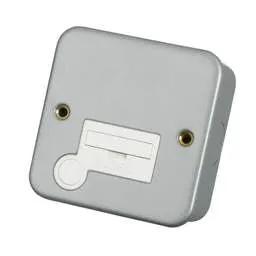 pvc back boxes Scolmore Click Essentials 13A Unswitched Fused Spur with Flex Outlet Metal Clad - pvc back boxes Scolmore Click Essentials 13A Unswitched Fused Spur with Flex Outlet Metal Clad