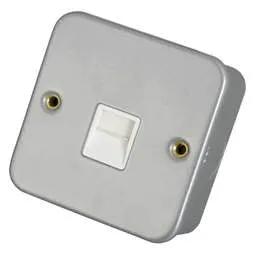 pvc back boxes Scolmore Click Essentials 1 Gang Master Telephone Socket Metal Clad - pvc back boxes Scolmore Click Essentials 1 Gang Master Telephone Socket Metal Clad