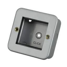 pvc back boxes Scolmore Click Essentials 1 Gang 2 Module Front Plate and Enclosure Metal Clad - pvc back boxes Scolmore Click Essentials 1 Gang 2 Module Front Plate and Enclosure Metal Clad