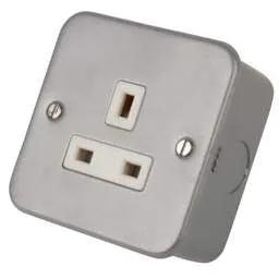 pvc back boxes LGA Selectric 13A 1 Gang Unswitched Socket Metal Clad - pvc back boxes LGA Selectric 13A 1 Gang Unswitched Socket Metal Clad
