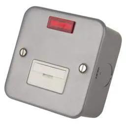 pvc back boxes LGA Selectric - 13A Unswitched Fused Spur with Neon Metal Clad - pvc back boxes LGA Selectric - 13A Unswitched Fused Spur with Neon Metal Clad