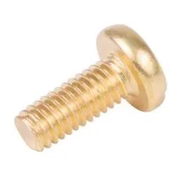 Engex M4 x 16mm Pan Head Slot Screws Brass (Pack of 100)