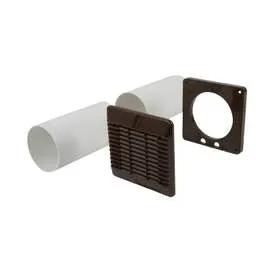 a grilles Vent Axia 100mm 4" Wall Fitting Kit Brown - a grilles Vent Axia 100mm 4" Wall Fitting Kit Brown