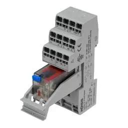 Relay Wago 5A 24V DC 4 C/O Relay and Socket with Indication and Retaining Lever - Relay Wago 5A 24V DC 4 C/O Relay and Socket with Indication and Retaining Lever