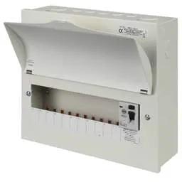 Electrical Lighting Wylex 11 Way 100A 30mA Type A RCD Incomer Metal Clad Consumer Unit - Electrical Lighting Wylex 11 Way 100A 30mA Type A RCD Incomer Metal Clad Consumer Unit