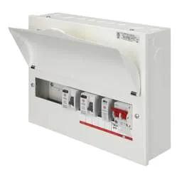 Electrical Lighting Wylex 9 Way High Integrity Dual 80A Type A RCD Metal Clad Unit with Type 2 SPD - Electrical Lighting Wylex 9 Way High Integrity Dual 80A Type A RCD Metal Clad Unit with Type 2 SPD