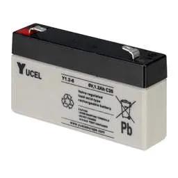 Intruder Alarms Yuasa 1.2Ah 6V Sealed Lead Acid Yucel Battery - Intruder Alarms Yuasa 1.2Ah 6V Sealed Lead Acid Yucel Battery