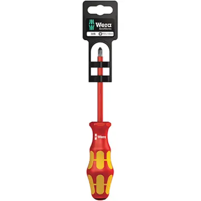 tools Kraftform 165 i PZ SB VDE Insulated Screwdriver for Pozidriv Screws - PZ2x100mm - Tools tools Kraftform 165 i PZ SB VDE Insulated Screwdriver for Pozidriv Screws - PZ2x100mm Tools