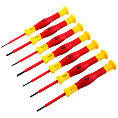 tools VDE Precision Screwdriver Set of 7 - Tools tools VDE Precision Screwdriver Set of 7 Tools