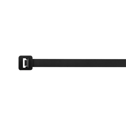Black 430mm cable tie for electrical wiring and cable management