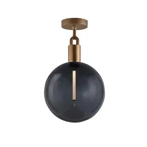 buster and punch Buster + Punch Forked brass/glass smoked Ø 29cm - buster and punch Buster + Punch Forked brass/glass smoked Ø 29cm