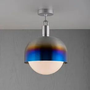 buster and punch Buster + Punch Forked ceiling steel burnt/opal Ø34cm - buster and punch Buster + Punch Forked ceiling steel burnt/opal Ø34cm