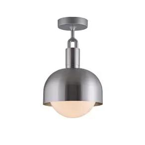 buster and punch Buster + Punch Forked ceiling steel/opal Ø 25cm - buster and punch Buster + Punch Forked ceiling steel/opal Ø 25cm
