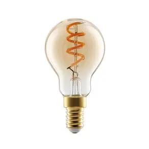 E14 LED bulb 4W P45 2,000K filament amber dimmable