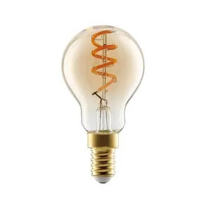 E14 LED bulb 4W P45 2,000K filament amber dimmable