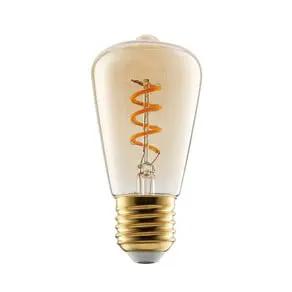 E27 LED bulb 4W ST48 2,000K Filament amber dimmable