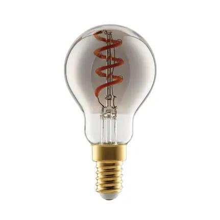 E14 LED bulb 4W P45 2,000K Filament smoky dimmable