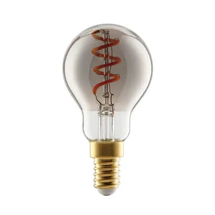 E14 LED bulb 4W P45 2,000K Filament smoky dimmable