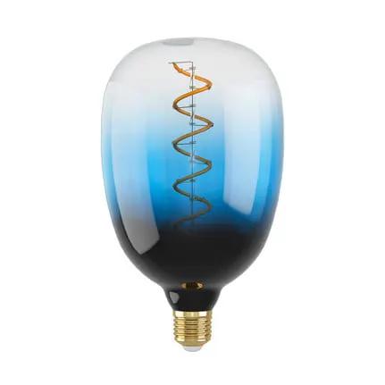 LED bulb E27 4W T120 2,000K filament blue dimmable
