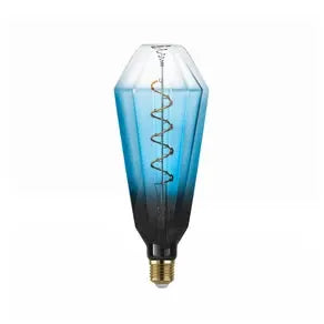 LED bulb E27 4W T100 2,000K filament blue dimmable