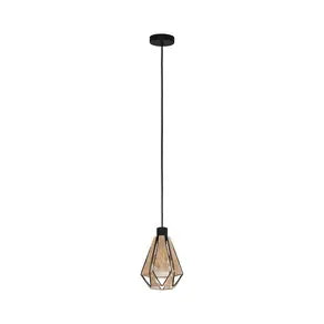 Adwickle pendant light, natural yarn lampshade