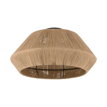 Alderney ceiling light, natural yarn lampshade