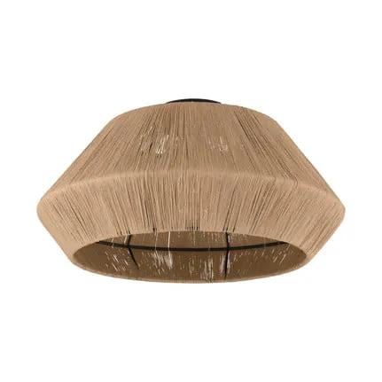 Alderney ceiling light, natural yarn lampshade