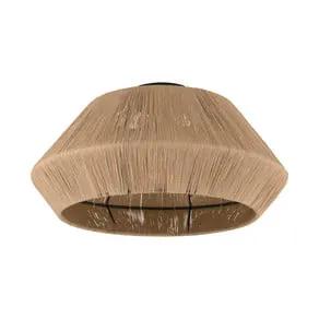 Alderney ceiling light, natural yarn lampshade