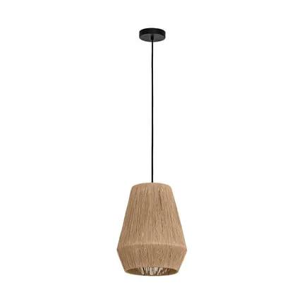 Alderney pendant light, natural yarn lampshade