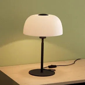 Solo 2 table lamp, frosted glass/black