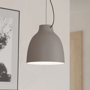 Camasca pendant light, 1-bulb, Ø 28 cm, taupe