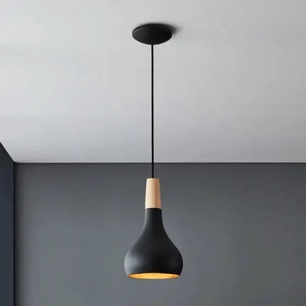 Sabinar pendant light, 1-bulb, black, Ø 18 cm