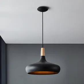 Sabinar pendant light, 1-bulb, black, Ø 40 cm