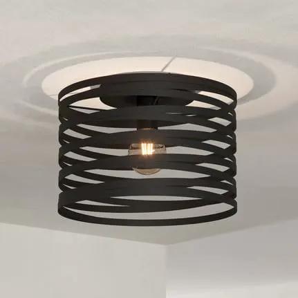 Cremella ceiling light, Ø 37 cm, black, steel