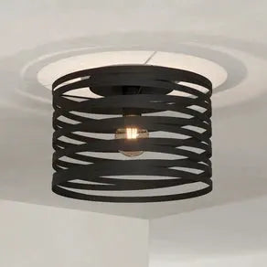 Cremella ceiling light, Ø 37 cm, black, steel