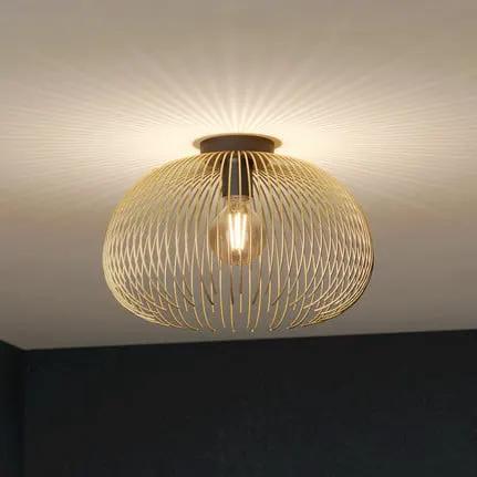 Venezuela ceiling lamp, lampshade made of golden rods