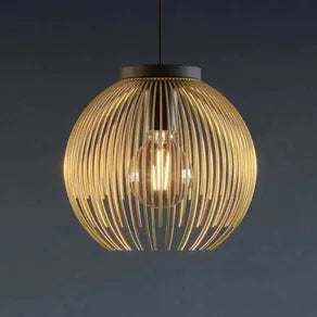 Venezuela pendant light, black/gold, 1-bulb