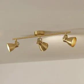 Seras downlight brushed brass-gold, 3-bulb