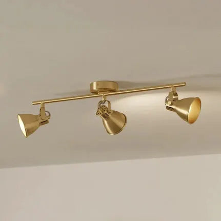 Seras downlight brushed brass-gold, 3-bulb