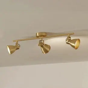 Seras downlight brushed brass-gold, 3-bulb