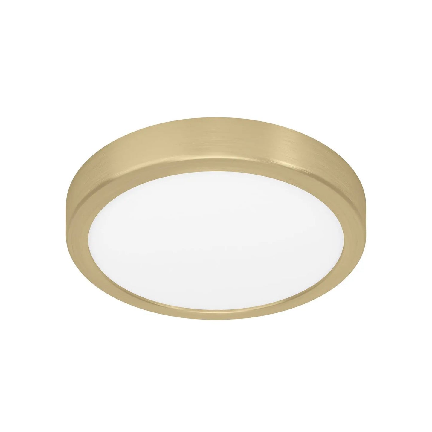 LED surface-mounted panel Fueva 5 IP20 830 brass Ø21cm