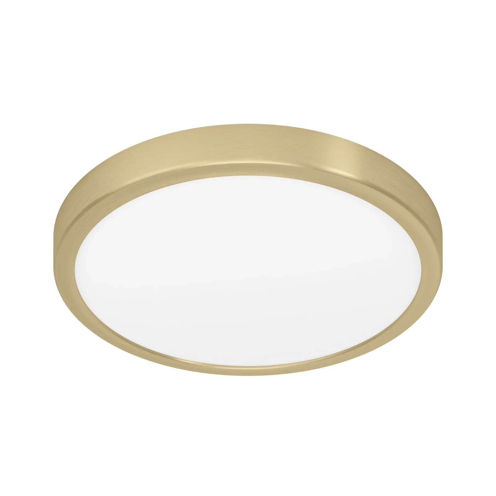 LED surface-mounted panel Fueva 5 IP20 830 brass Ø28.5cm