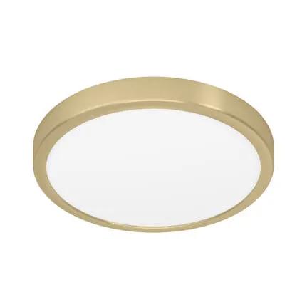 LED surface-mounted panel Fueva 5 IP20 830 brass Ø28.5cm