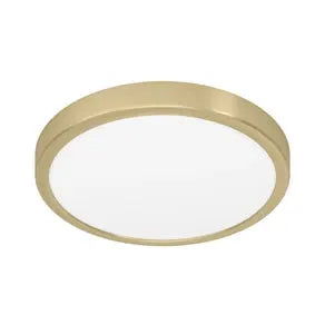 LED surface-mounted panel Fueva 5 IP20 830 brass Ø28.5cm