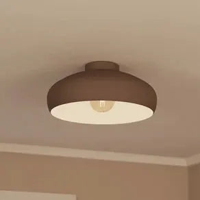Mogano ceiling light, Ø 40 cm, coffee brown